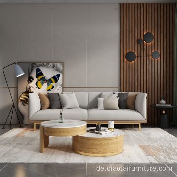 Wohnmöbel Moderner runder verstellbarer Couchtisch aus Schiefer